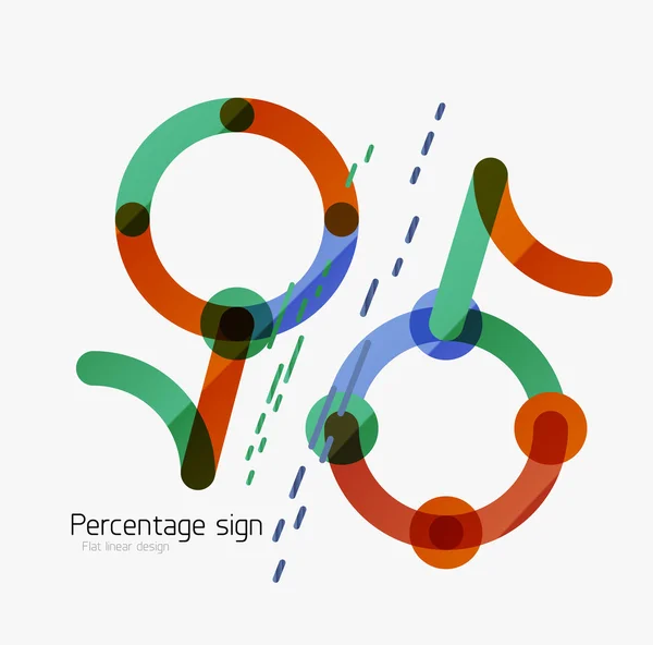 Pourcentage de fond signe — Image vectorielle