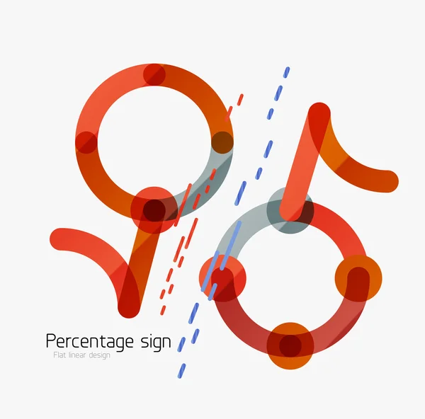 百分比标志背景 — 图库矢量图片