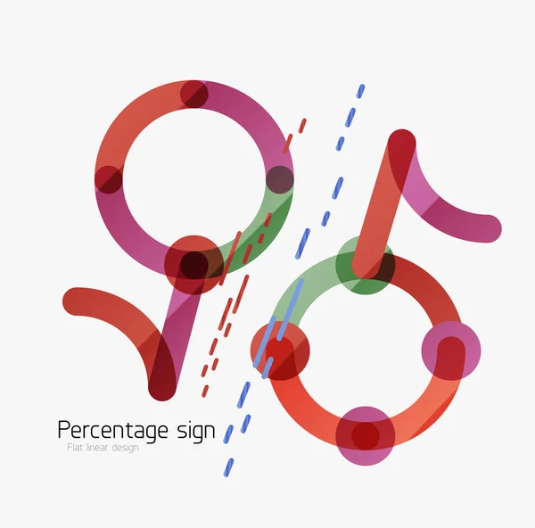 百分比标志背景 — 图库矢量图片