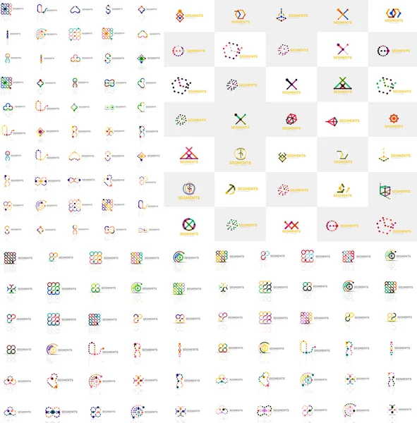 Riesige Mega-Sammlung abstrakter Logos — Stockvektor