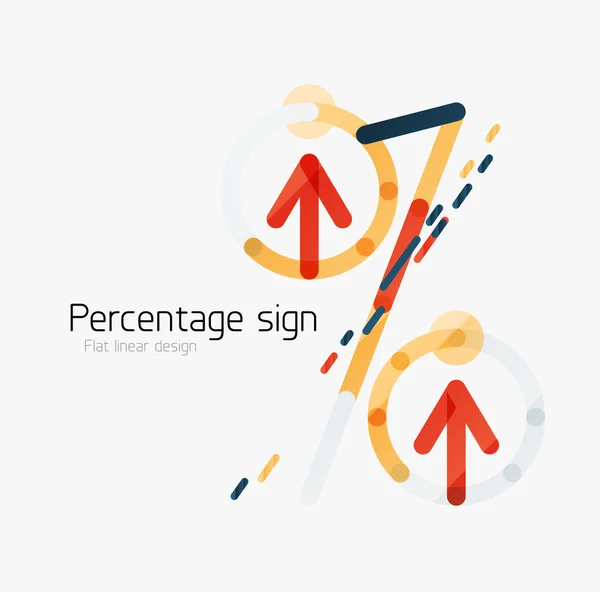 Pourcentage de fond signe — Image vectorielle