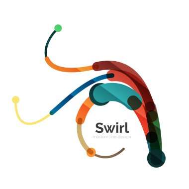 Vektör girdap daire logo