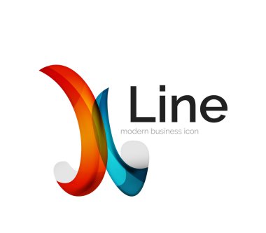 Modern vektör şerit logosu