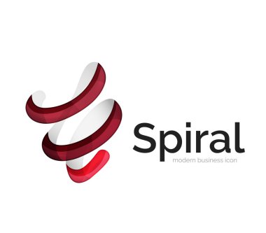 Modern vektör şerit logosu