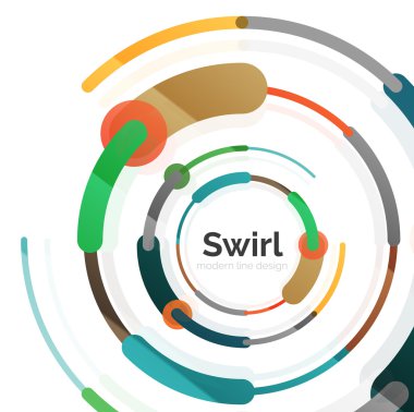 Arka plan soyut geometrik girdap ve circle hatları