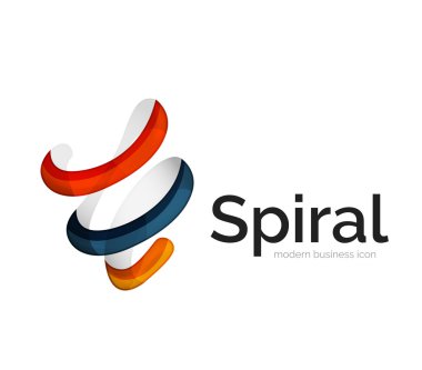 Modern vektör şerit logosu