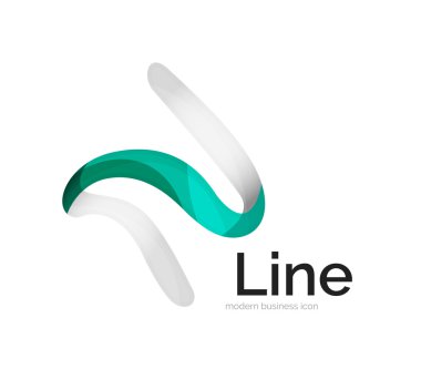 Modern vektör şerit logosu