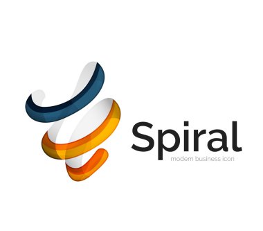 Modern vektör şerit logosu