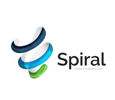 Modern vektör şerit logosu