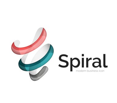 Modern vektör şerit logosu