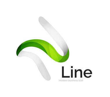 Modern vektör şerit logosu