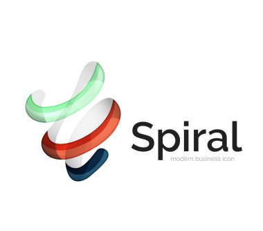 Modern vektör şerit logosu