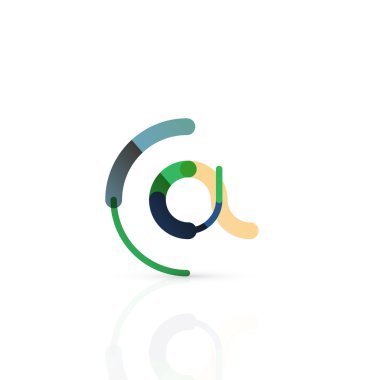 Vektör e-posta iş sembolü, ya da işaret logo. Doğrusal minimalist düz simgesi tasarım