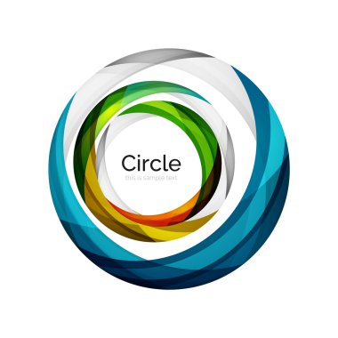 Vektör girdap simgesini veya arka plan