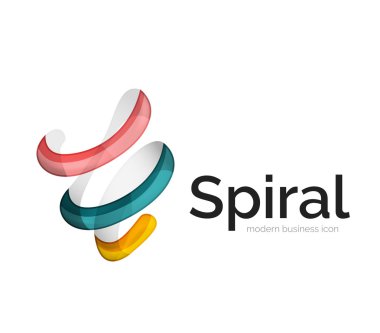 Modern vektör şerit logosu