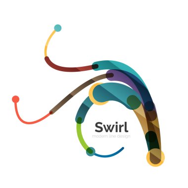 Vektör girdap daire logo