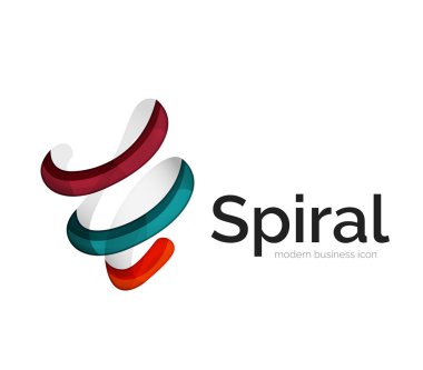 Modern vektör şerit logosu