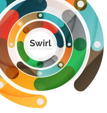 Arka plan soyut geometrik girdap ve circle hatları