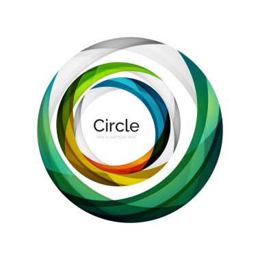 Vektör girdap simgesini veya arka plan