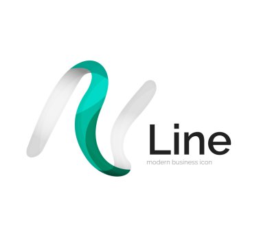 Modern vektör şerit logosu