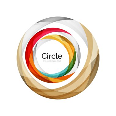 Vektör girdap simgesini veya arka plan