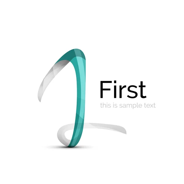 Nummer eins, erstes Logo — Stockvektor