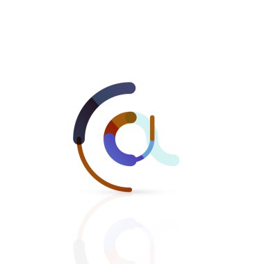 Vektör e-posta iş sembolü, ya da işaret logo. Doğrusal minimalist düz simgesi tasarım