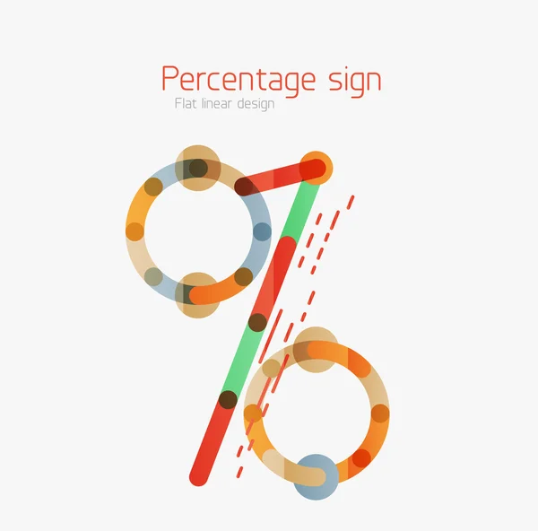 Percentage sign background — Stock Vector