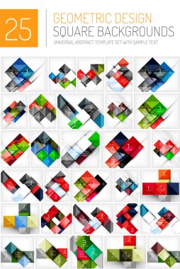 Kare şekli arka kümesi