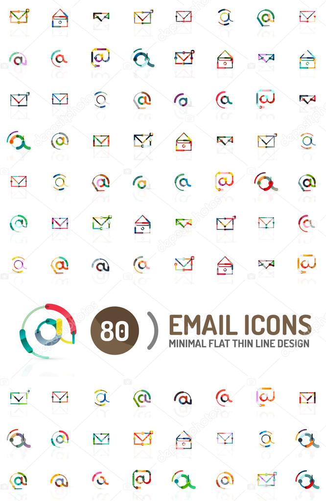 Mega collection of email logos