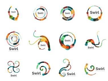 Vektör girdap daire logo koymak