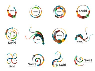 Vektör girdap daire logo koymak