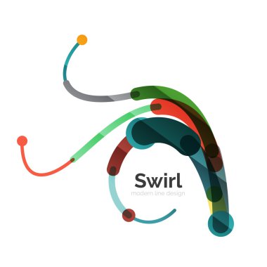 Vektör girdap daire logo