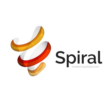 Modern vektör şerit logosu