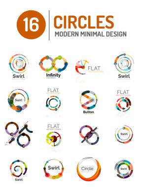 Çeşitli daire logolar kümesi