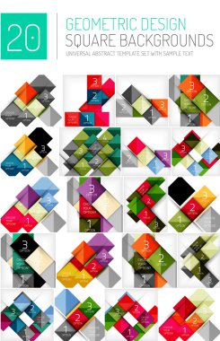 Kare şekli arka kümesi