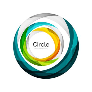 Vektör girdap simgesini veya arka plan