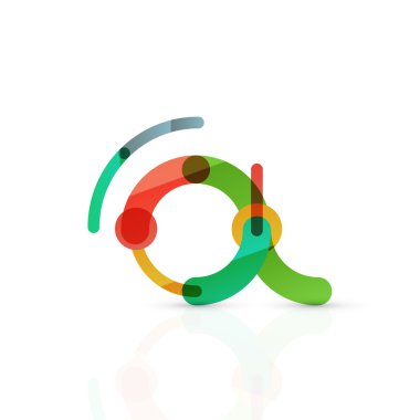 Vektör e-posta iş sembolü, ya da işaret logo. Doğrusal minimalist düz simgesi tasarım