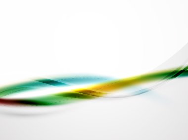 Gökkuşağı rengi parlak ipek zarif dalga