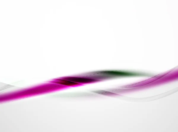 Jedwab kolor fioletowy i biały fale, piękna idea coporate tożsamości szablon wektor — Wektor stockowy