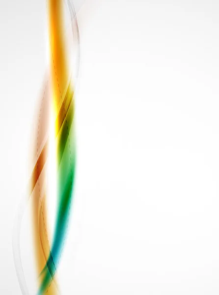 Onde de couleurs vives avec des effets flous et lumineux — Image vectorielle
