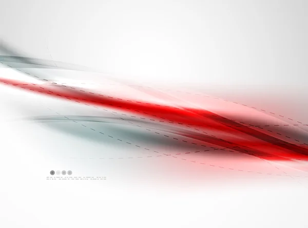 抽象的な背景が赤い波 — ストックベクタ