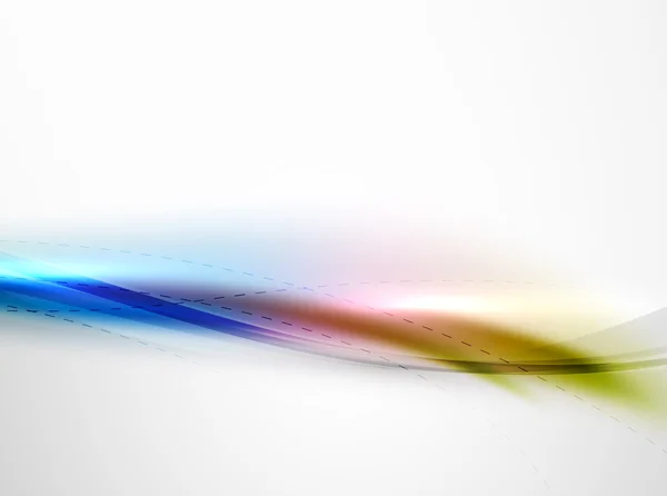 Блестящая волна радужного цвета из шелка — стоковый вектор