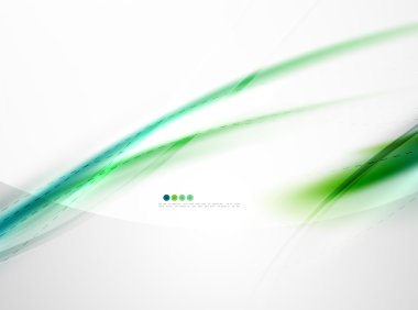 Mavi parlak ipek dalga tasarım şablonu