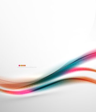 Gökkuşağı rengi parlak ipek zarif dalga