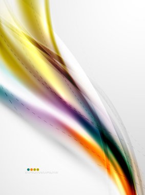 Düzgün raibow renk geçişlerini iş dalga şablonu