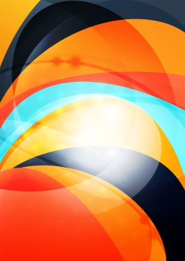 Modern eğri çizgiler şablonu