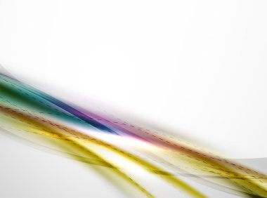 Düzgün raibow renk geçişlerini iş dalga şablonu