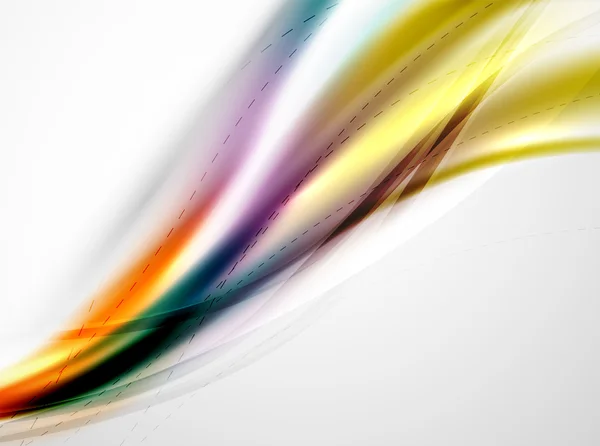 Smidig raibow färg gradienter i business wave mall — Stock vektor