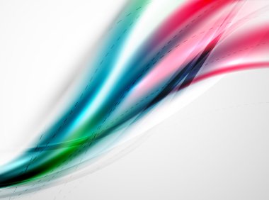 Düzgün raibow renk geçişlerini iş dalga şablonu